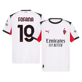 AC Milan FOFANA #19 Pryč Fotbalový dres 2025/26 - verze pro hráče