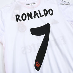 Real Madrid RONALDO #7 Home Retro Football Jersey 2013/14