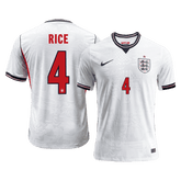 England RICE #4 Domov Fotbalový dres Mistrovství světa 2026 - verze pro hráče