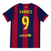 Barcelona SUÁREZ #9 Home Retro Football Jersey 2014/15