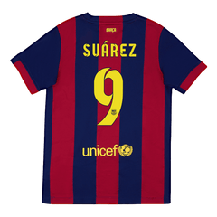 Barcelona SUÁREZ #9 Home Retro Football Jersey 2014/15