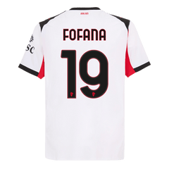 AC Milan FOFANA #19 Pryč Fotbalový dres 2025/26 - verze pro hráče