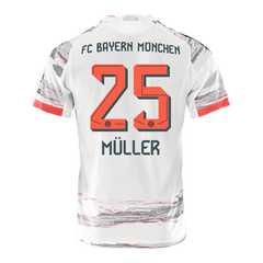 Bayern Mnichov MÜLLER #25 venkovní fotbalový dres 2025/26 – verze pro hráče