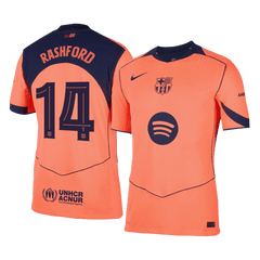 Barcelona RASHFORD #14 Třetí pryč Fotbalový dres 2025/26 - verze pro hráče - UCL