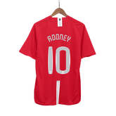 Manchester United ROONEY #10 home retro football jersey 2007/08 - UCL final