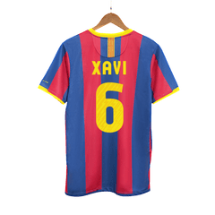 Barcelona XAVI #6 Home Retro Football Jersey 2010/11