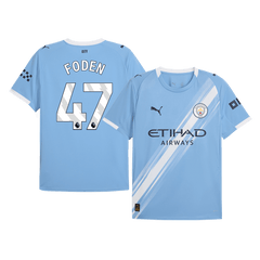 Manchester City FODEN #47 Home Men's Football Jersey 2025/26