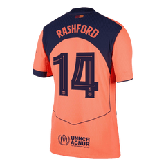 Barcelona RASHFORD #14 Třetí pryč Fotbalový dres 2025/26 - verze pro hráče - UCL