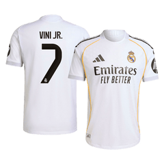 Real Madrid VINI JR. #7 Domácí fotbalový dres 2025/26 – verze pro hráče
