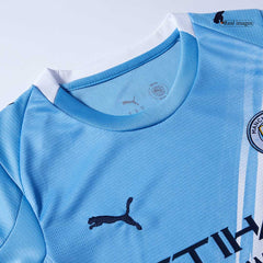 Manchester City Kids' Home Kit (Shirt + Shorts) 2025/26