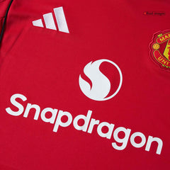 Manchester United Home Long Sleeve Men's Football Jersey 2025/26