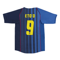 Barcelona ETO'O #9 away retro football jersey 2004/05