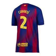Pánský fotbalový dres Barcelona CUBARSÍ #2 Domácí 2025/26 - UCL