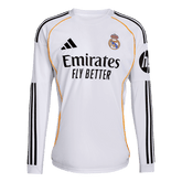 Real Madrid Home Long Sleeve Men's Football Jersey 2025/26