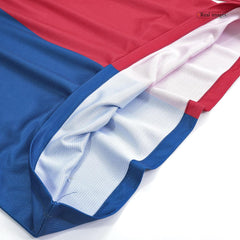 Barcelona XAVI #6 Domácí Retro fotbalový dres s dlouhým rukávem 2008/09 - finále UCL