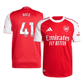 Arsenal RICE #41 Domácí fotbalový dres 2025/26 – verze pro hráče