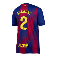 Pánský fotbalový dres Barcelona CUBARSÍ #2 Domácí 2025/26