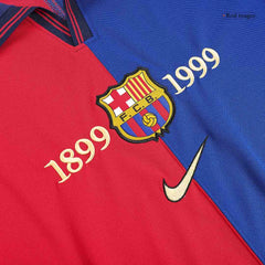 Barcelona domácí Retro fotbalový dres 1999/00