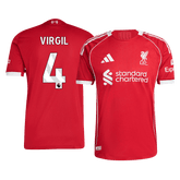 Liverpool VIRGIL #4 Home Football Shirt 2025/26 – Player Version
