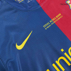 Barcelona MESSI #10 Home Retro Football Jersey 2008/09 - UCL Final