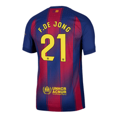 Barcelona F.DE JONG #21 Home Football Shirt 2025/26 - Player Version
