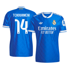 Real Madrid TCHOUAMENI #14 Třetí pryč Fotbalový dres 2025/26 - verze pro hráče