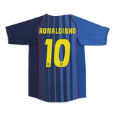 Barcelona RONALDINHO #10 away retro football jersey 2004/05