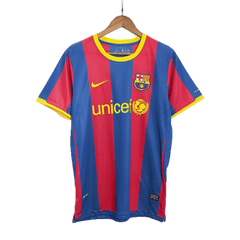 Barcelona DAVID VILLA #7 Domácí Retro fotbalový dres 2010/11