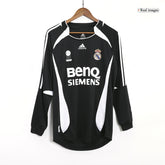 Venku Retro fotbalový dres s dlouhým rukávem Real Madrid 2006/07