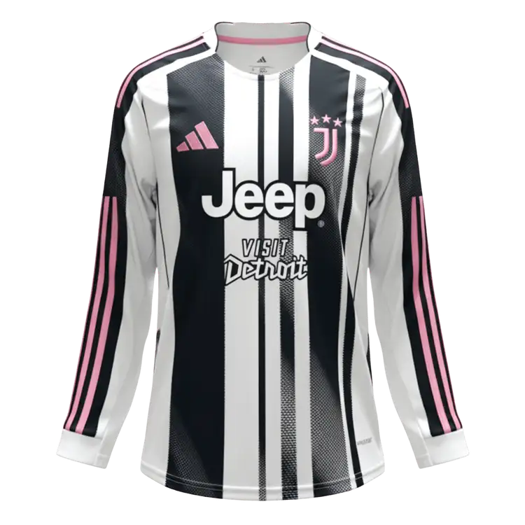 Pánské Juventus Domov Fotbalový dres s dlouhým rukávem 2025/26