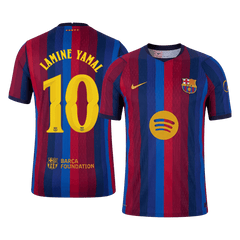 Barcelona LAMINE YAMAL #10 Domov Fotbalový dres 2026/27 - verze pro hráče - UCL