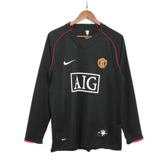 Manchester United RONALDO #7 venkovní retro fotbalový dres s dlouhým rukávem 2007/08