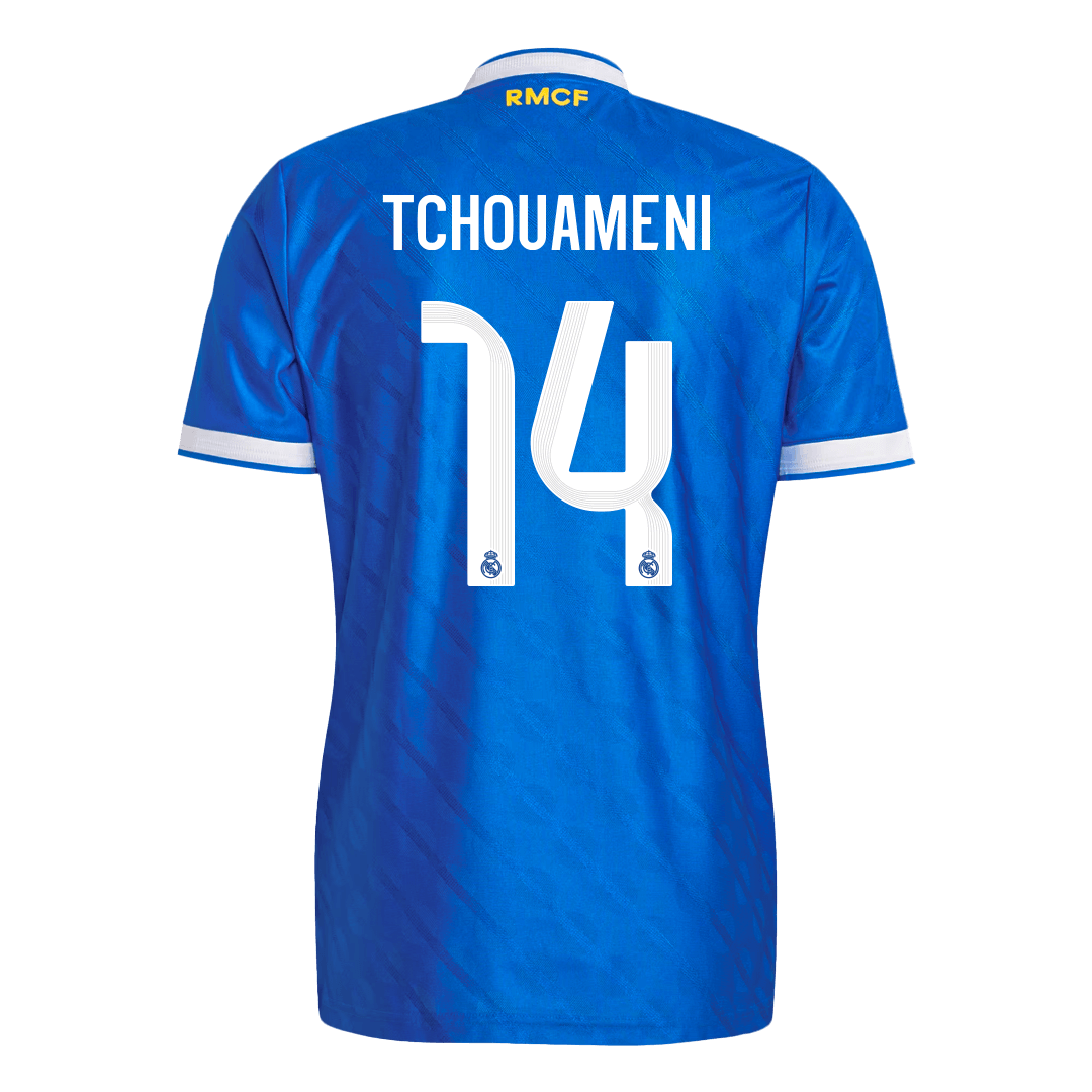 Real Madrid TCHOUAMENI #14 Třetí pryč Fotbalový dres 2025/26 - verze pro hráče