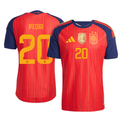 Spain PEDRI #20 Domov Fotbalový dres Mistrovství světa 2026 Champion Edition - verze pro hráče