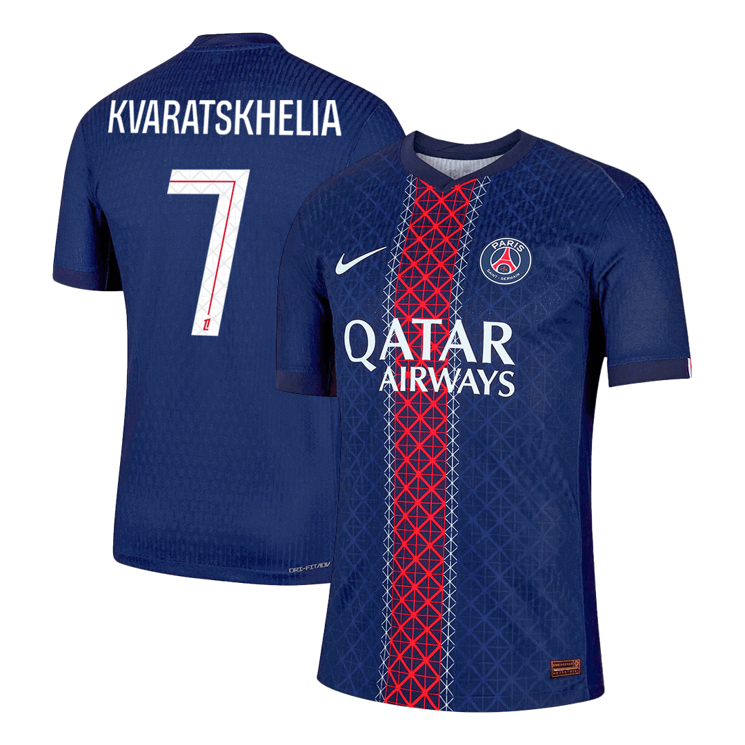 PSG KVARATSKHELIA #7 Domácí Fotbalový dres 2025/26 – verze pro hráče
