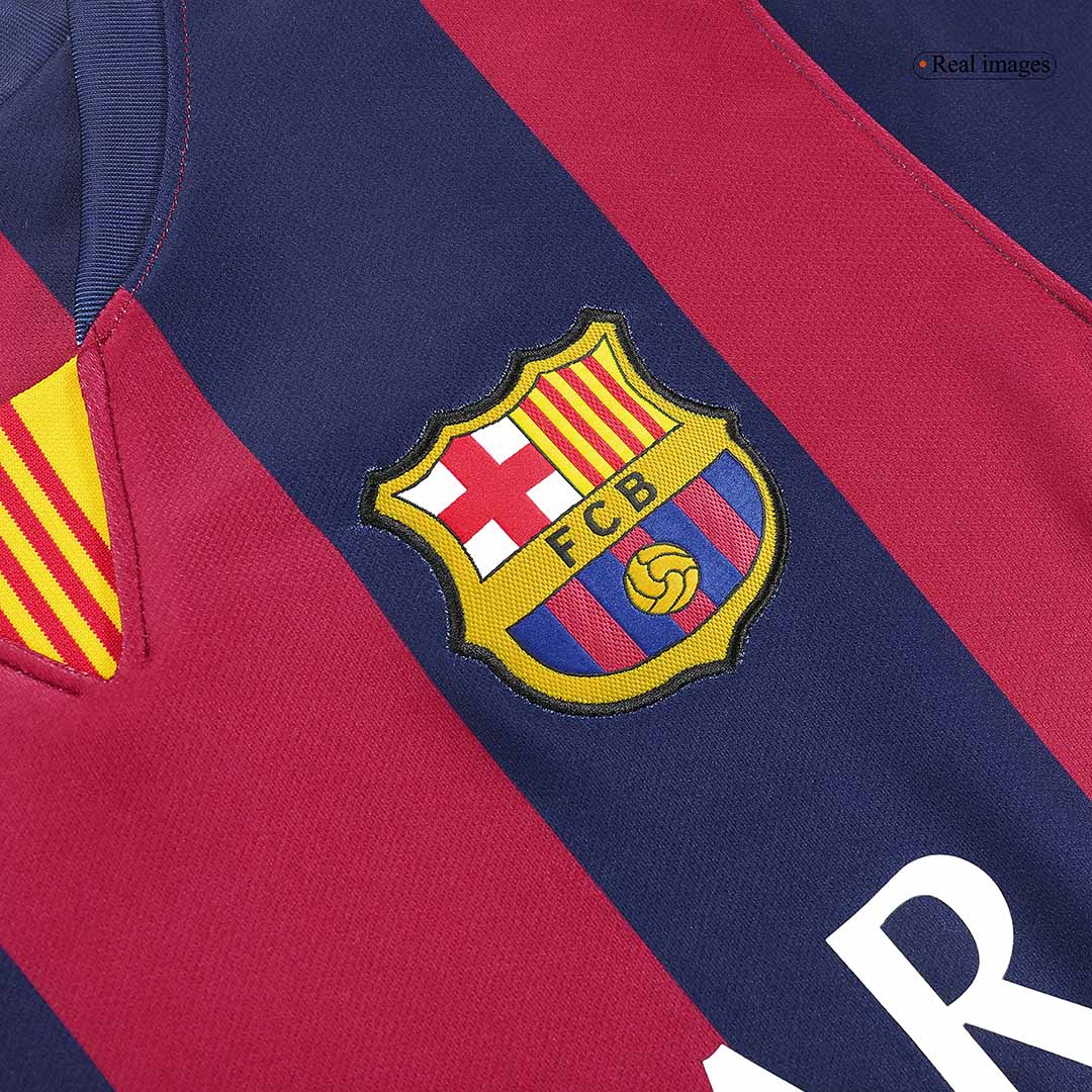 Barcelona SUÁREZ #9 Home Retro Football Jersey 2014/15