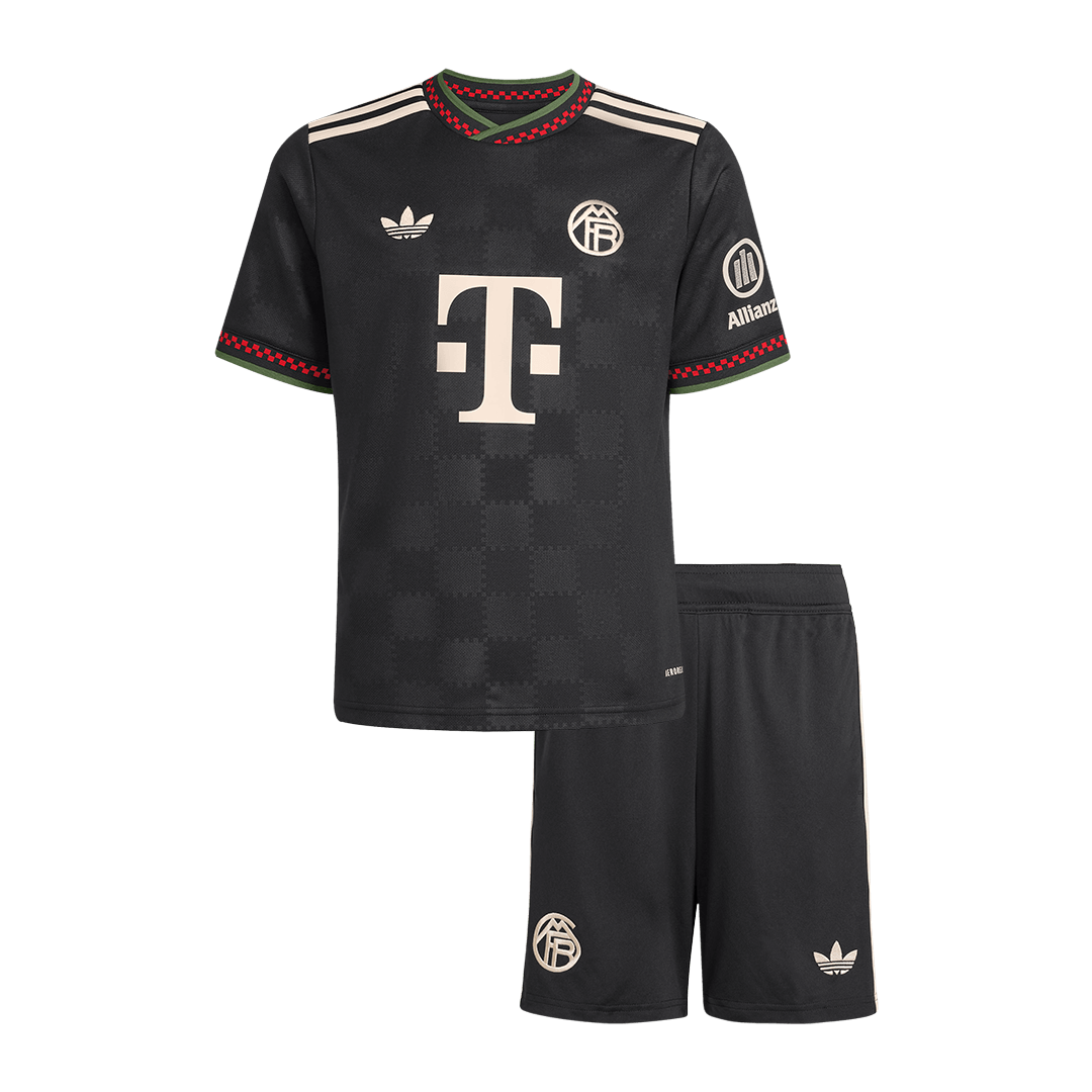Děti Bayern Munich Třetí pryč Fotbalový dres Kit(dres + šortky) 2025/26