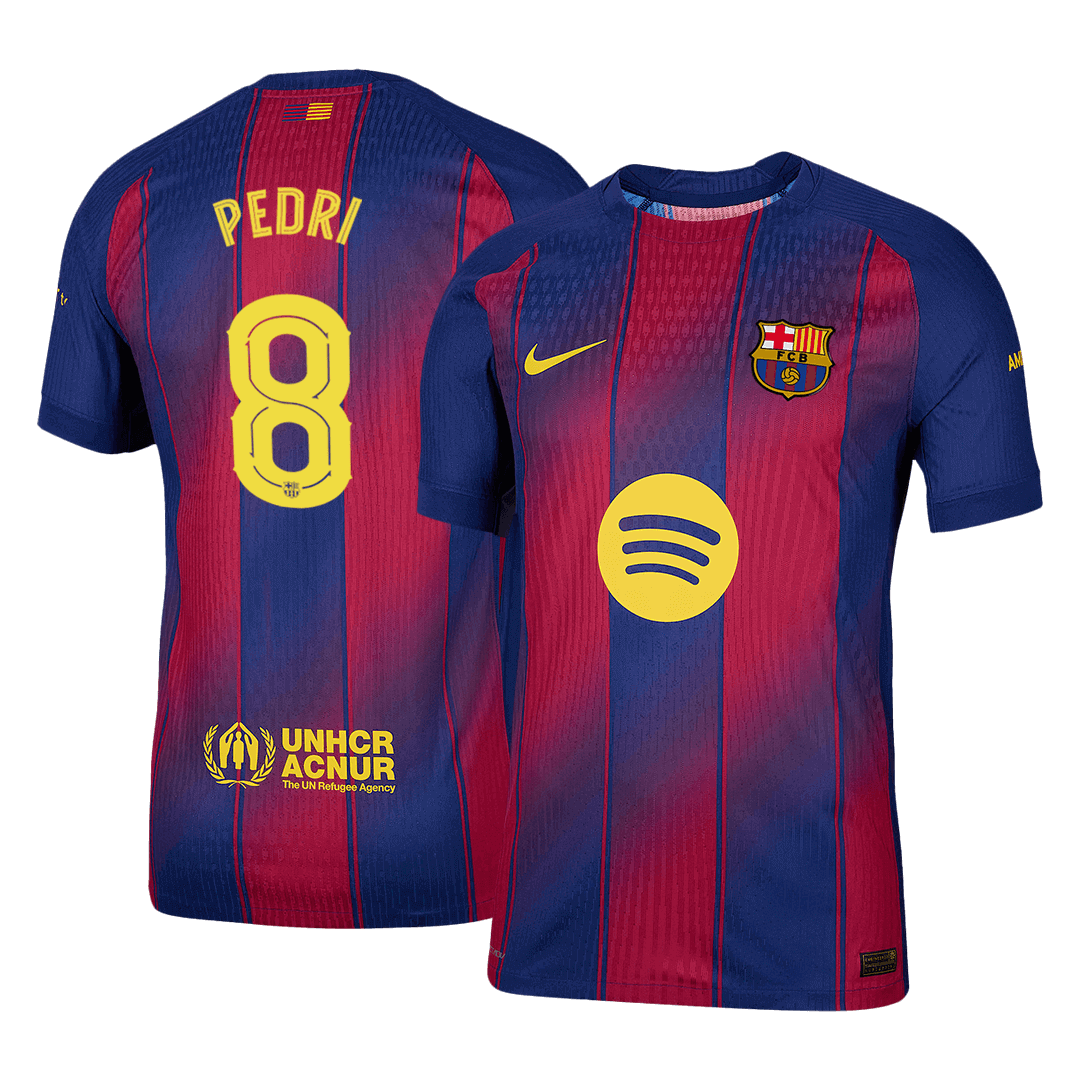 Barcelona PEDRI #8 Home Football Shirt 2025/26 UCL - Player Version