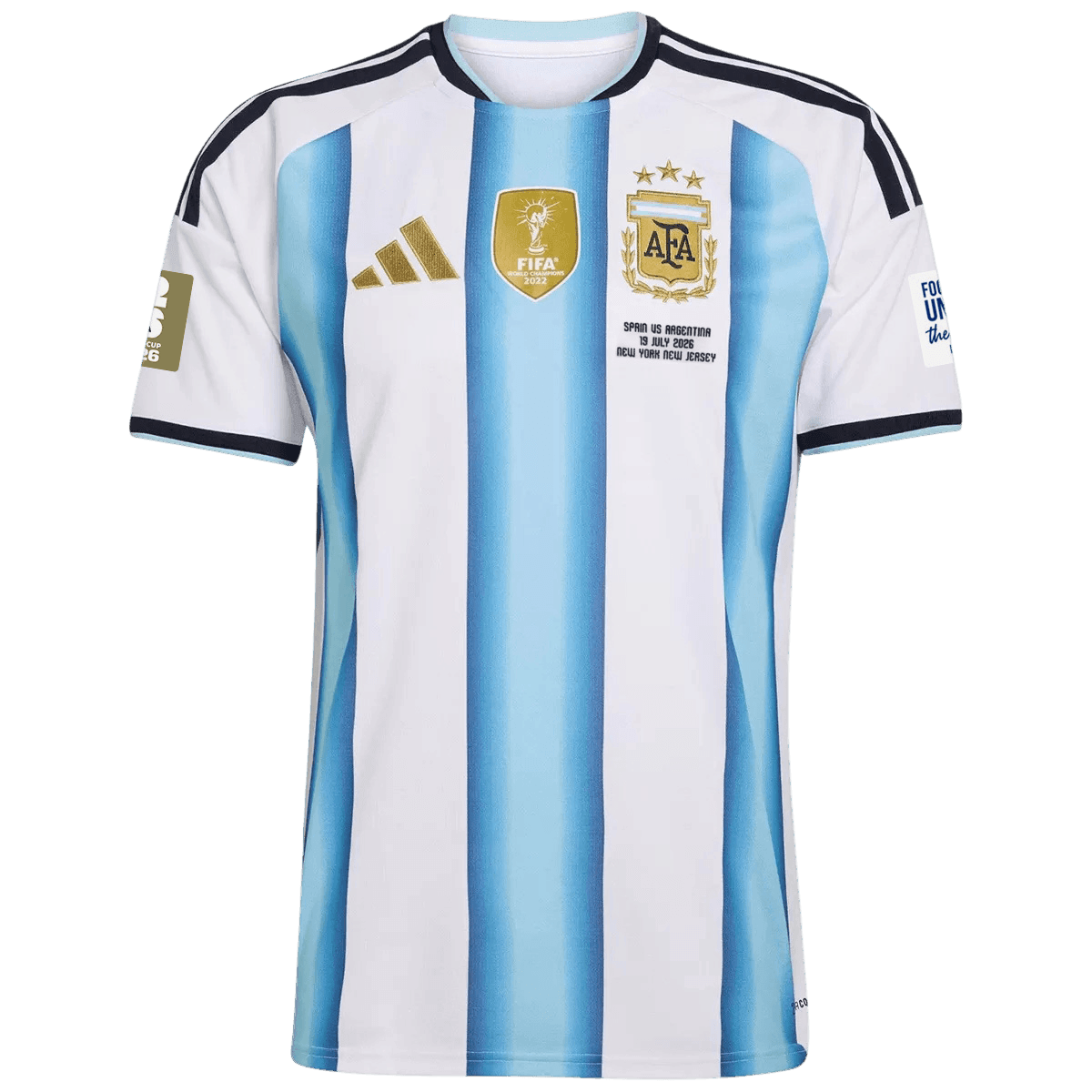 Argentina Domov Fotbalový dres Mistrovství světa 2026 - verze pro hráče
