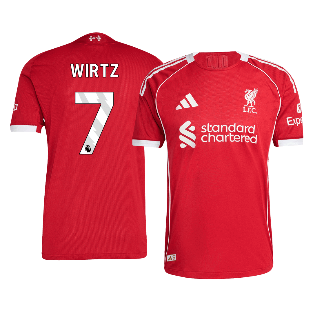 Liverpool WIRTZ #7 Domácí Fotbalový dres 2025/26 – verze pro hráče