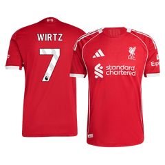 Liverpool WIRTZ #7 Domácí Fotbalový dres 2025/26 – verze pro hráče