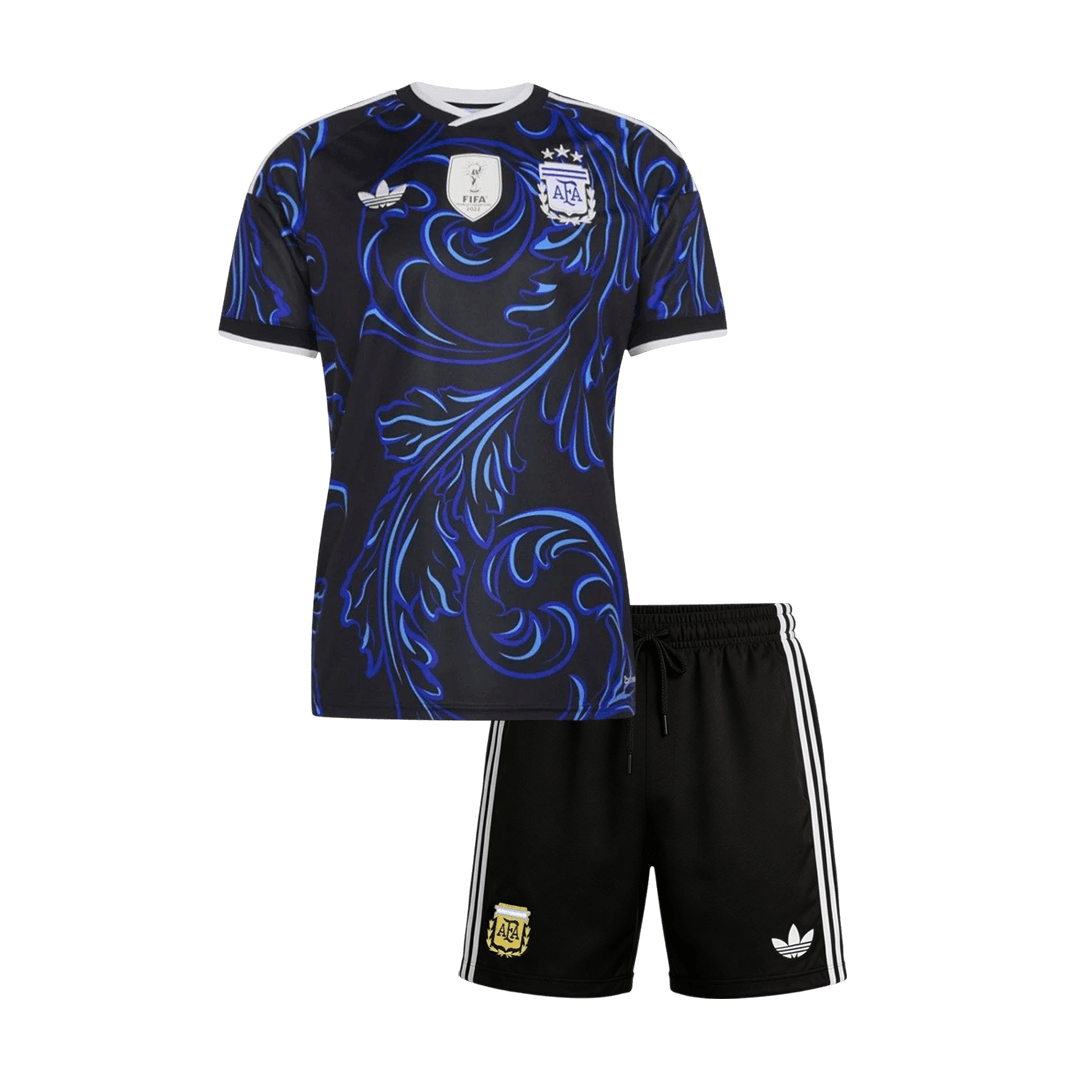 Děti Argentina Pryč Fotbalový dres Kit(dres + šortky) Mistrovství světa 2026
