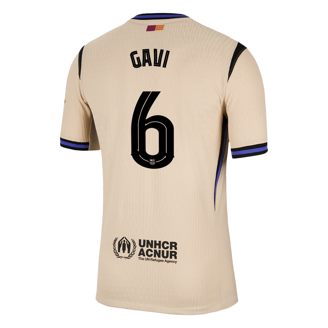 Barcelona GAVI #6 venkovní fotbalový dres 2025/26 UCL – verze pro hráče