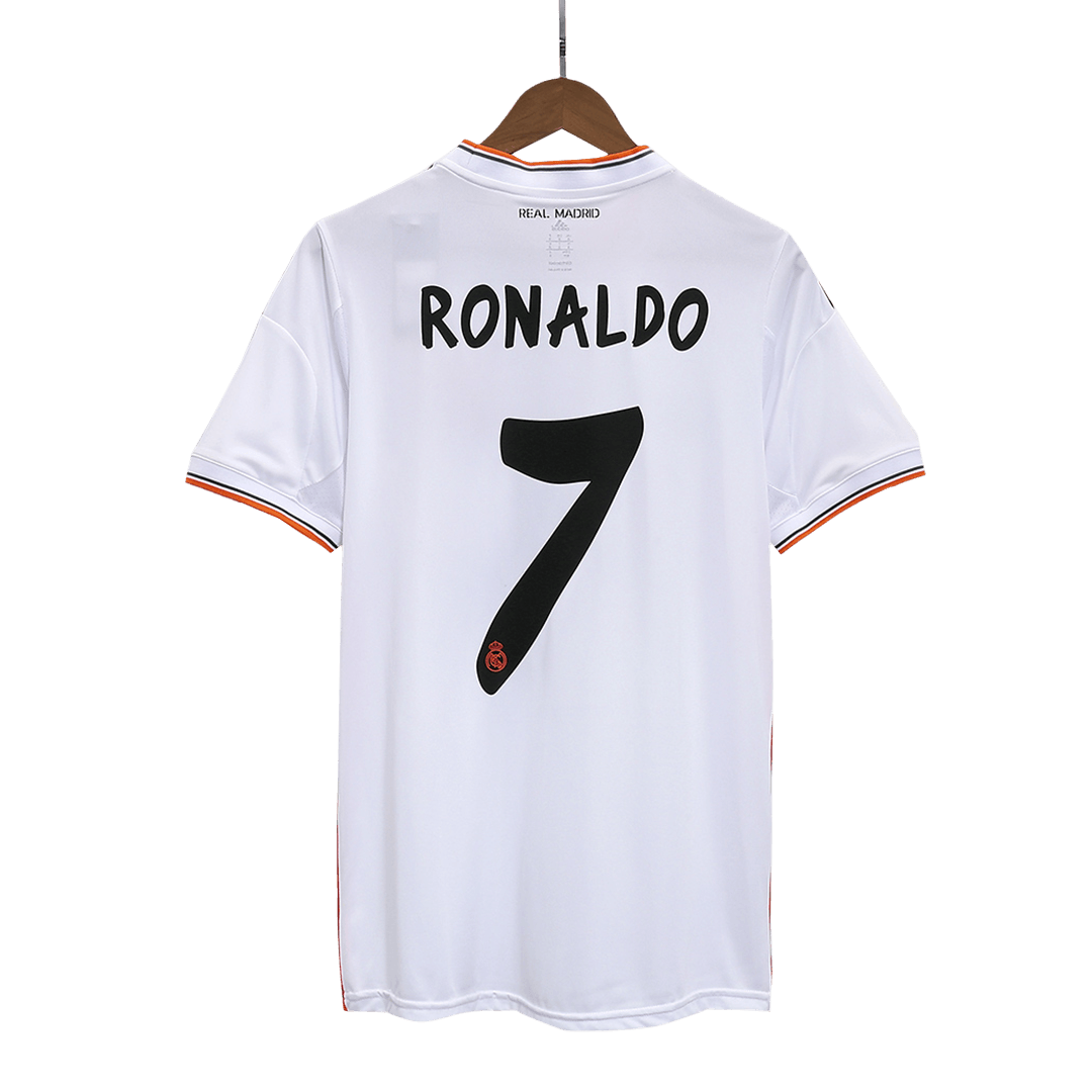 Real Madrid RONALDO #7 Home Retro Football Jersey 2013/14