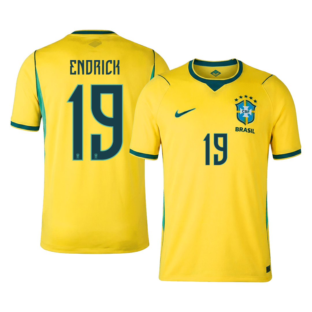 Pánské Brazil ENDRICK #19 Domov Fotbalový dres Mistrovství světa 2026