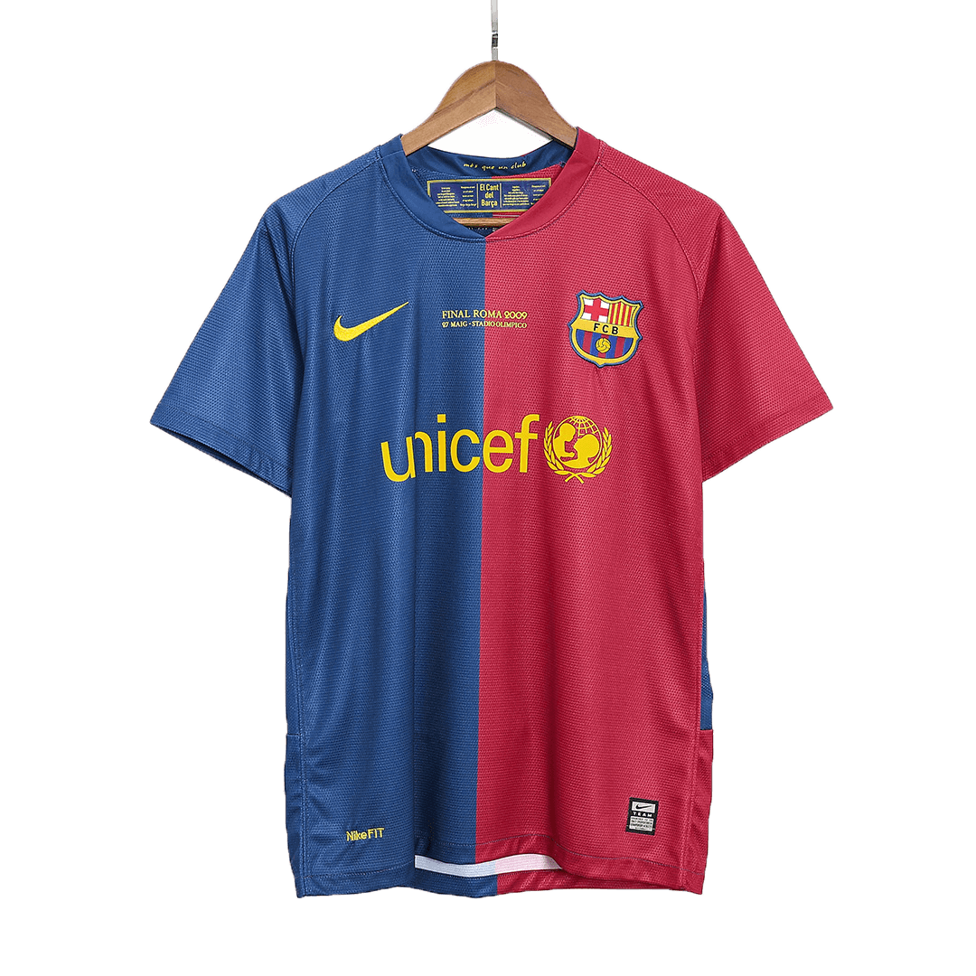 Barcelona A.INIESTA #8 Domácí Retro fotbalový dres 2008/09 - finále UCL