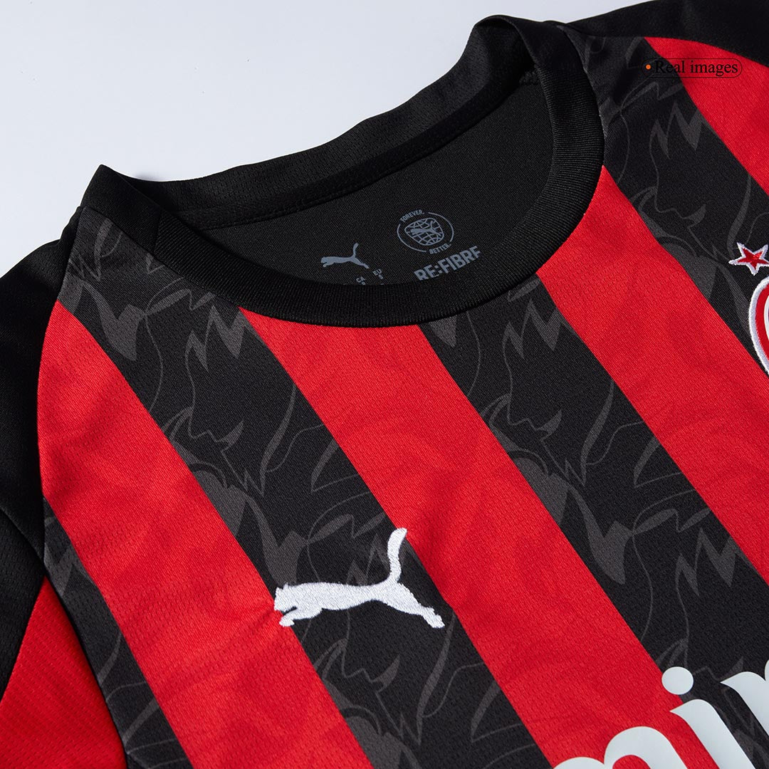 AC Milan men's home jersey set (jersey+shorts) 2025/26