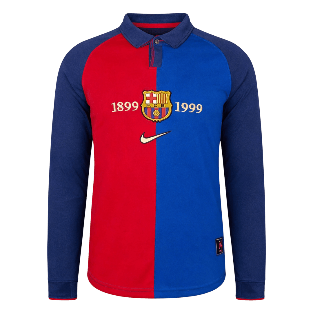 Barcelona Special Retro Long Sleeve fotbalový dres 1999/00