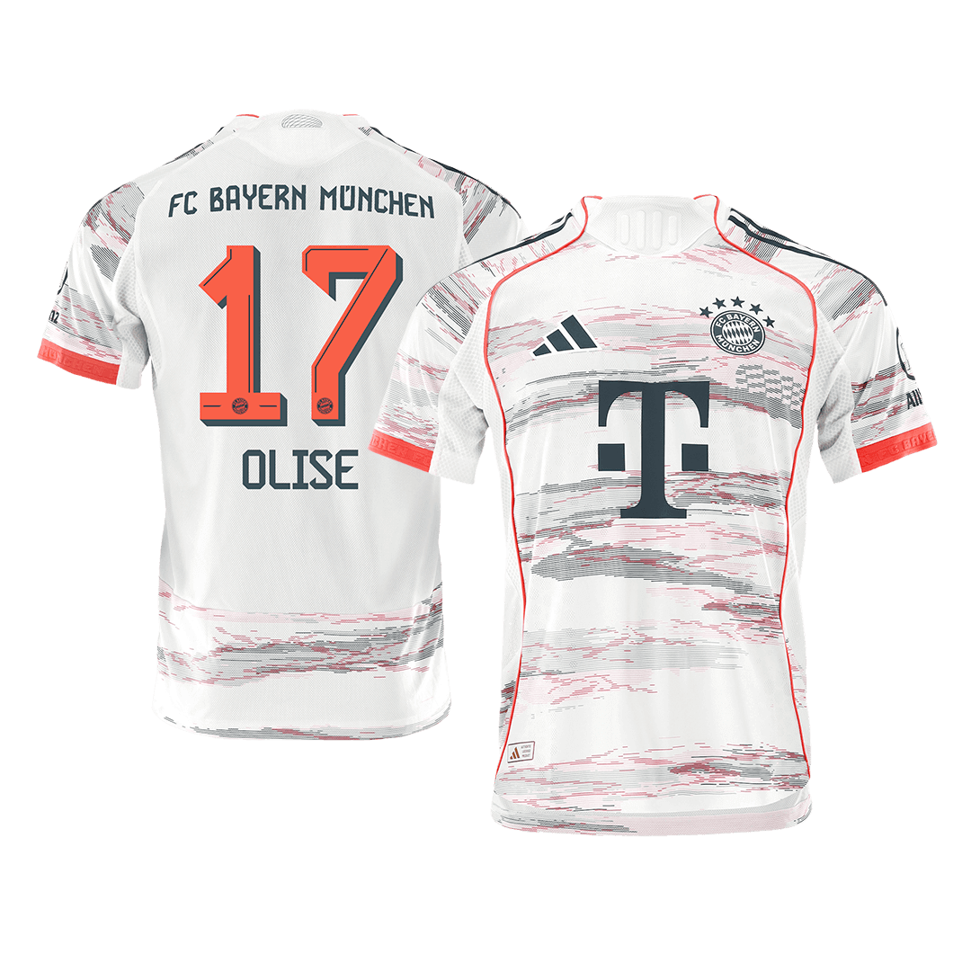 Bayern Munich OLISE #17 Pryč Fotbalový dres 2025/26 - verze pro hráče