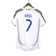 Real Madrid RAUL #7 Domácí Retro fotbalový dres 2006/07